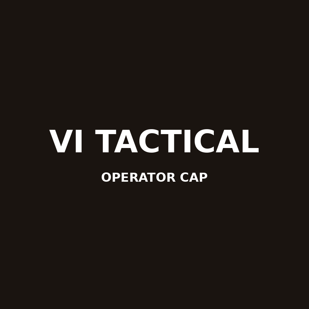Operator Cap - Black Edition