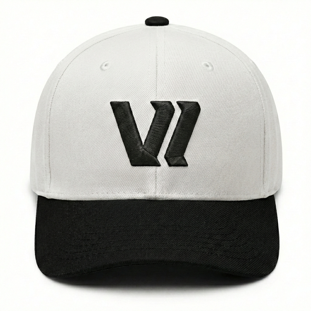 A-Frame Hat "VI" black/white