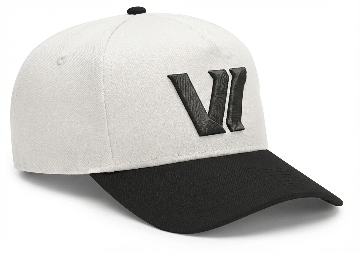 A-Frame Hat "VI" black/white